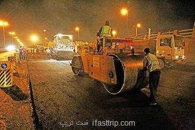 اجرای ۶۳۰۰ تن بتن غلتكی در پروژه های بزرگراهی تهران امسال