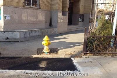 تسریع در مهار آتش با نصب 300 شیر هیدرانت در معابر اصلی منطقه 19