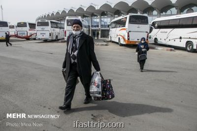 پایانه مسافربری غرب تهران از شب پنجشنبه تعطیلست