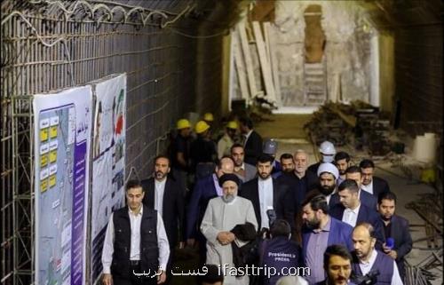 بازدید رییس جمهور از روند راه اندازی پروژه ملی متروی اسلامشهر