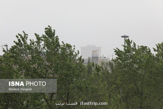 وزش باد شدید و خیزش گرد و خاک در تهران طی امروز و فردا