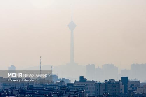 وضعیت هوای تهران قرمز است افزایش ذرات معلق در هوا