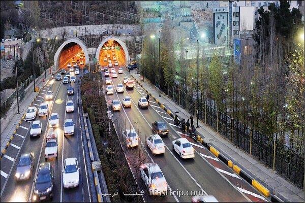 تونل رسالت تهران امشب مسدود است