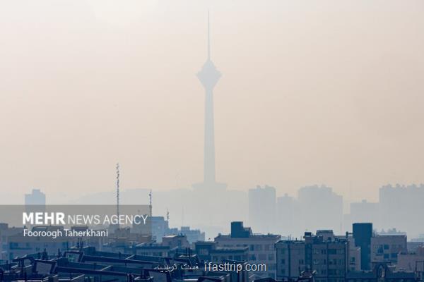 هوای تهران آلوده و در وضعیت نارنجی است