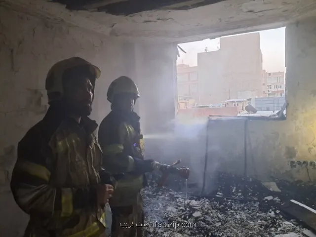 نجات ۱۵ ساکن محبوس در آتشسوزی ساختمان مسکونی در نعمت آباد