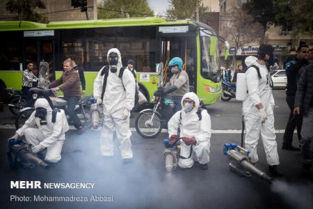 ضد عفونی مرتب ۹ خط بی آر تی و ۶۳ پایانه اتوبوسرانی پایتخت