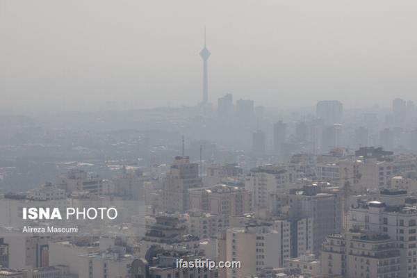 هوای پایتخت برای سومین روز پی در پی آلوده شد