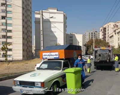 مخازن پسماند تر در محله پاك شمال تهران، جمع آوری شد